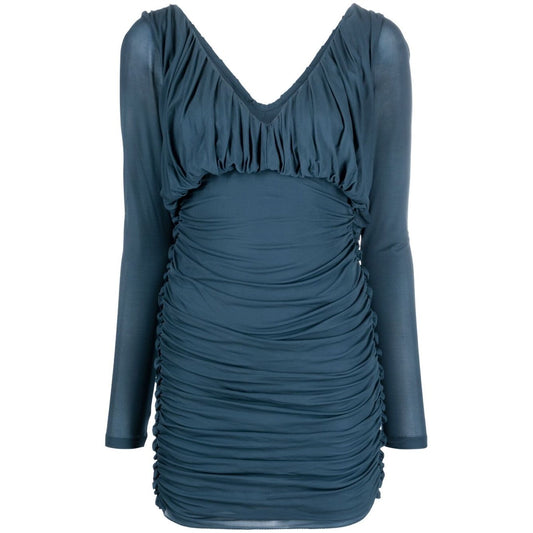 Saint Laurent draped mini dress Dresses