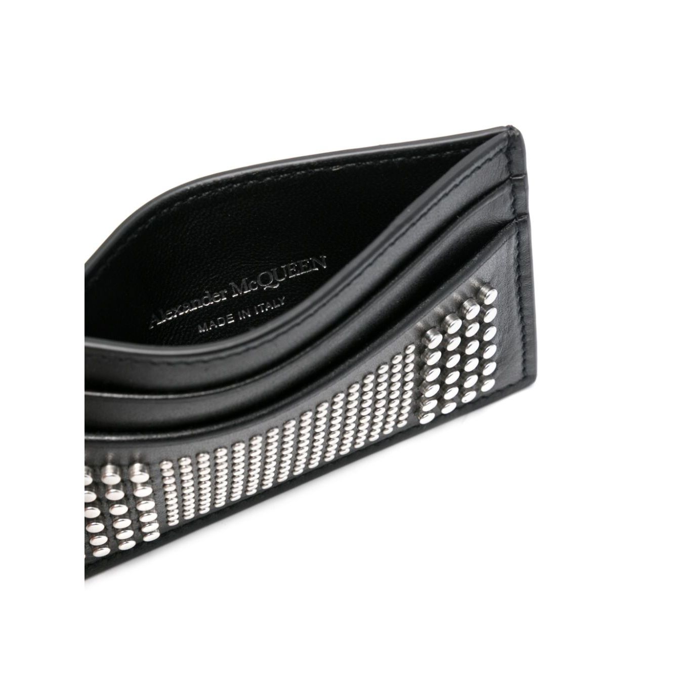 Alexander McQueen Studded leather card case