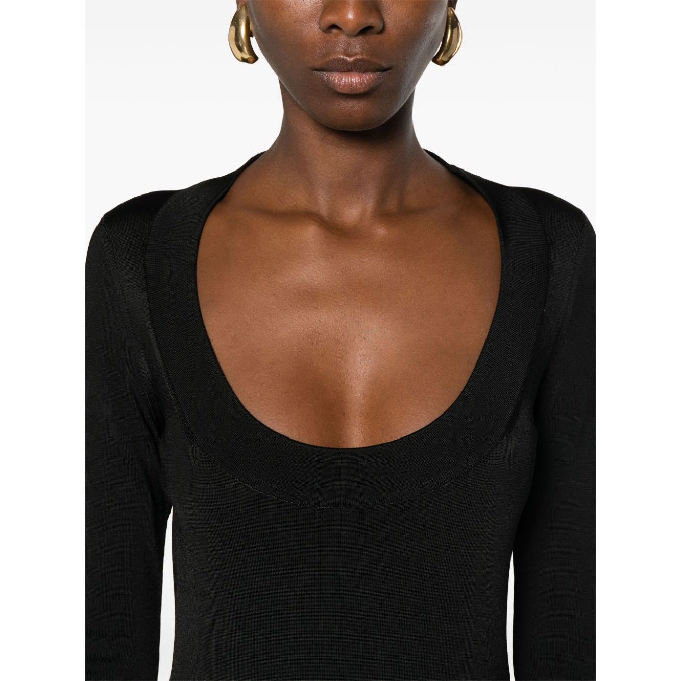 Saint Laurent Décolleté Mini Dress Dresses