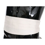 Dolce & Gabbana Elegant Silk White Patterned Cummerbund Dolce & Gabbana Light Gray