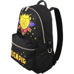 Dolce & Gabbana Golden Pig Motif Luxe Backpack Backpack Dolce & Gabbana Dark Slate Gray