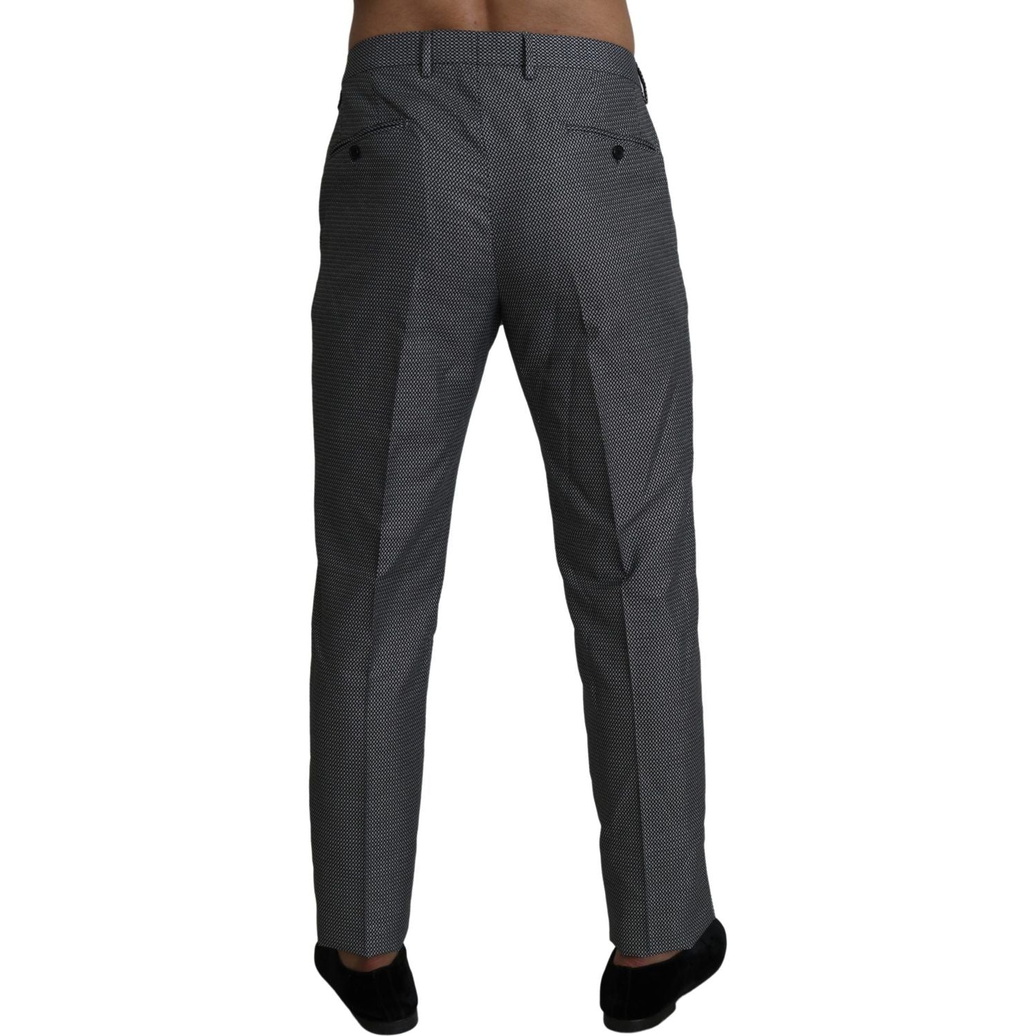 Dolce & Gabbana Gray Formal Dress Trouser Slim Fit Pants