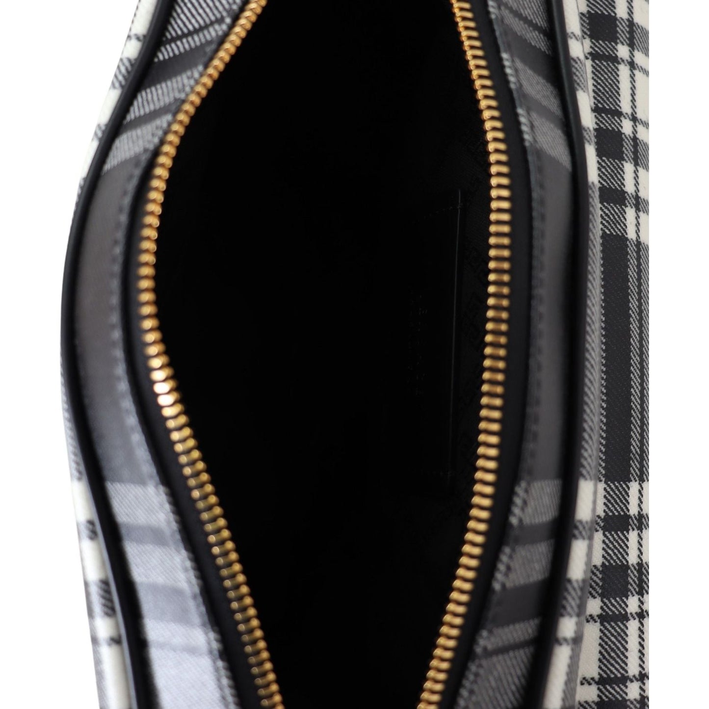 Versace Elegant Grey Leather Crossbody Bag 8054716390919