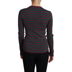 Dolce & Gabbana Multicolor Stripes Crew Neck Pullover Sweater TSH4773-42