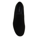 Dolce & Gabbana Elegant Green Velvet Loafers Dolce & Gabbana Black