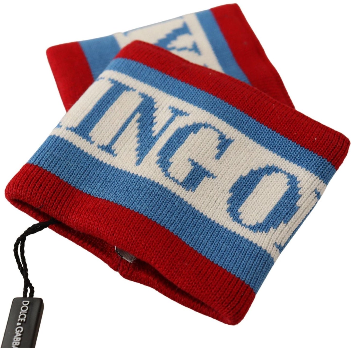 Dolce & Gabbana Multicolor King Of My Life Cashmere Wristband LB3044