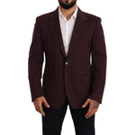 Dolce & Gabbana Elegant Indigo Slim Fit Blazer for Men Dolce & Gabbana Black