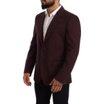 Dolce & Gabbana Elegant Indigo Slim Fit Blazer for Men Dolce & Gabbana Black