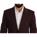 Dolce & Gabbana Elegant Indigo Slim Fit Blazer for Men Dolce & Gabbana Black