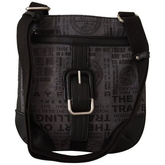 WAYFARER Gray Printed Logo Shoulder Crossbody Purse Bag Crossbody Bag