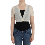 Ermanno Scervino White Wool Cardigan Sweater SIG12577-1