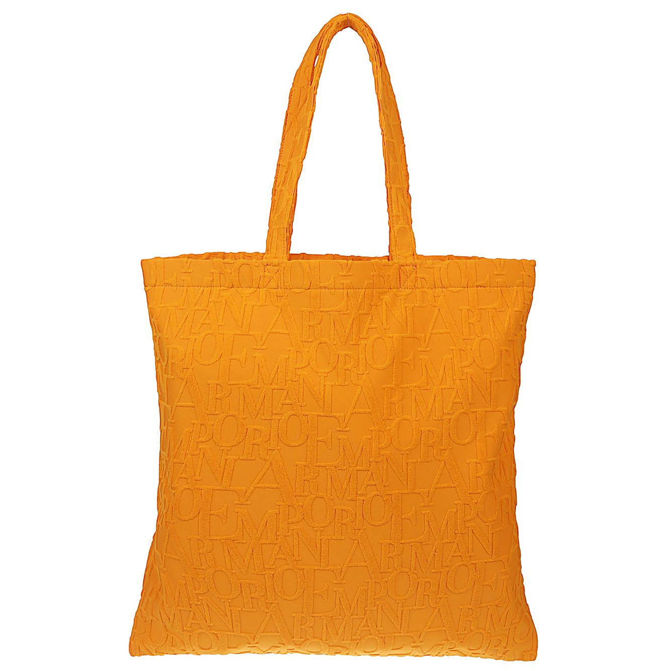 Emporio Armani Beachwear shopper in bold 3D ASV logo fabric EX000013AF12963U3079-P25