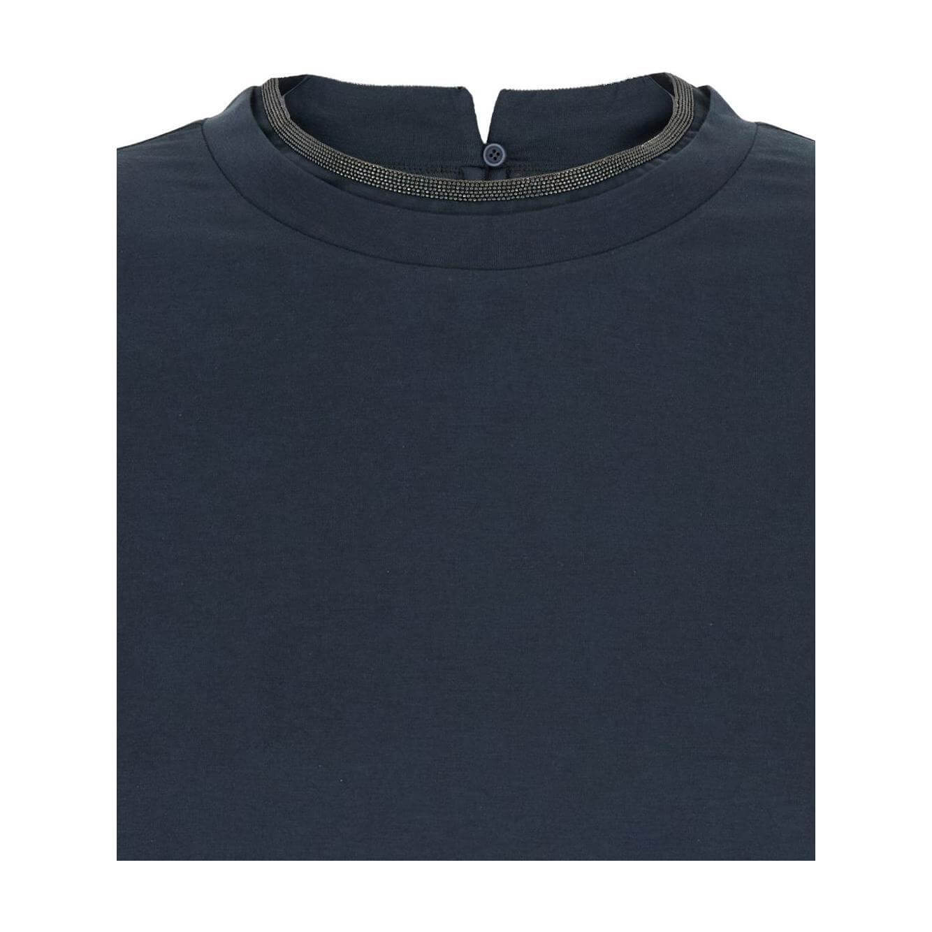 Brunello Cucinelli T-shirts and Polos Blue MPT18BD200C7186-AI25