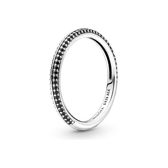 PANDORA JEWELS Mod. ME COLLECTION BLACK PAVE - RING - Size 52 Ring