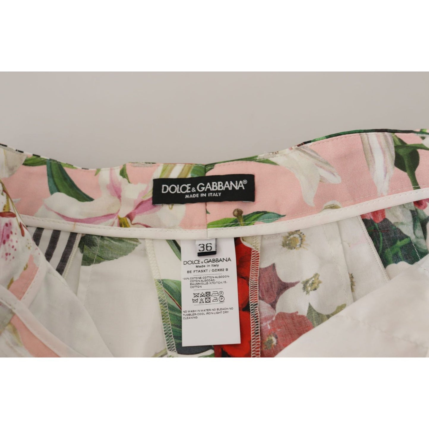 Dolce & Gabbana Multicolor High Waist Hot Pants Shorts