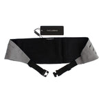 Dolce & Gabbana Elegant Silk Gray Cummerbund Dolce & Gabbana Black