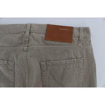 Acht Beige Straight Fit Cotton Jeans for Men Jeans & Pants Acht Dim Gray