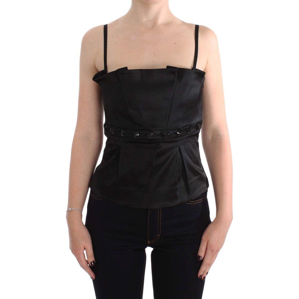 Exte Black Tank Party Evening Top Blouse Top Blouse