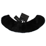 Dolce & Gabbana Black Mink Fur Shoulder Collar Scarf MS1565-7