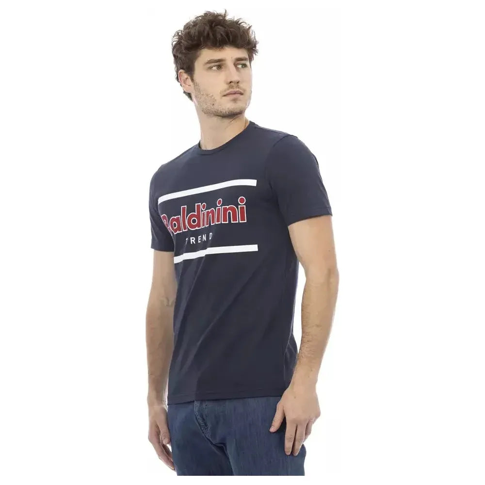 Baldinini Trend Blue Cotton Men T-Shirt