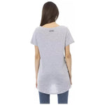 Trussardi Action Gray Cotton Women T-Shirt TR-23011-S