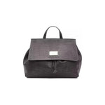 Pompei Donatella Gray Leather Women Handbag Pompei Donatella Dark Slate Gray