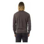 Uominitaliani Gray Merino Wool Men Sweater UO-7818-L