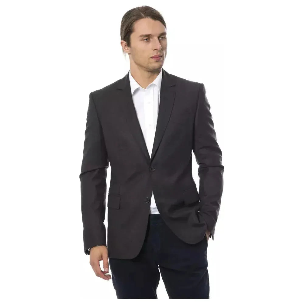 Verri Gray Wool Men Blazer VE-18297-IT48 | M