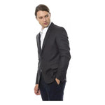 Verri Gray Wool Men Blazer VE-18297-IT48 | M