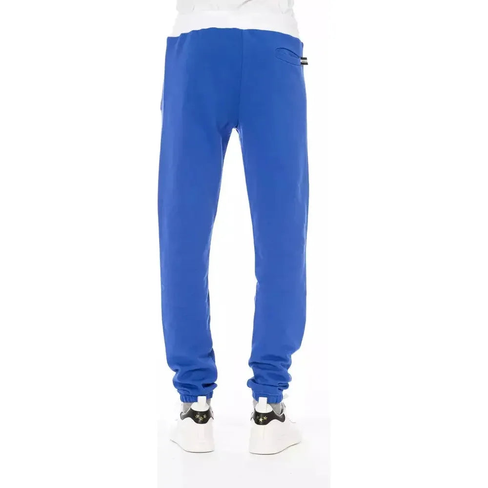 Baldinini Trend Blue Cotton Men Sport Pant