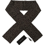 Dolce & Gabbana Brown Polka Dot Men Scarf Neck Wrap Shawl Scarf MS6323