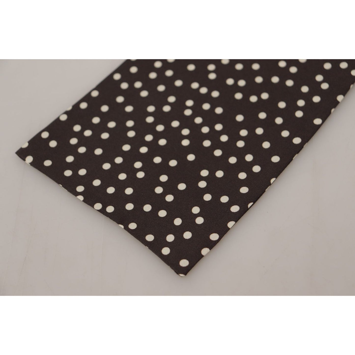 Dolce & Gabbana Brown Polka Dot Men Scarf Neck Wrap Shawl Scarf MS6323