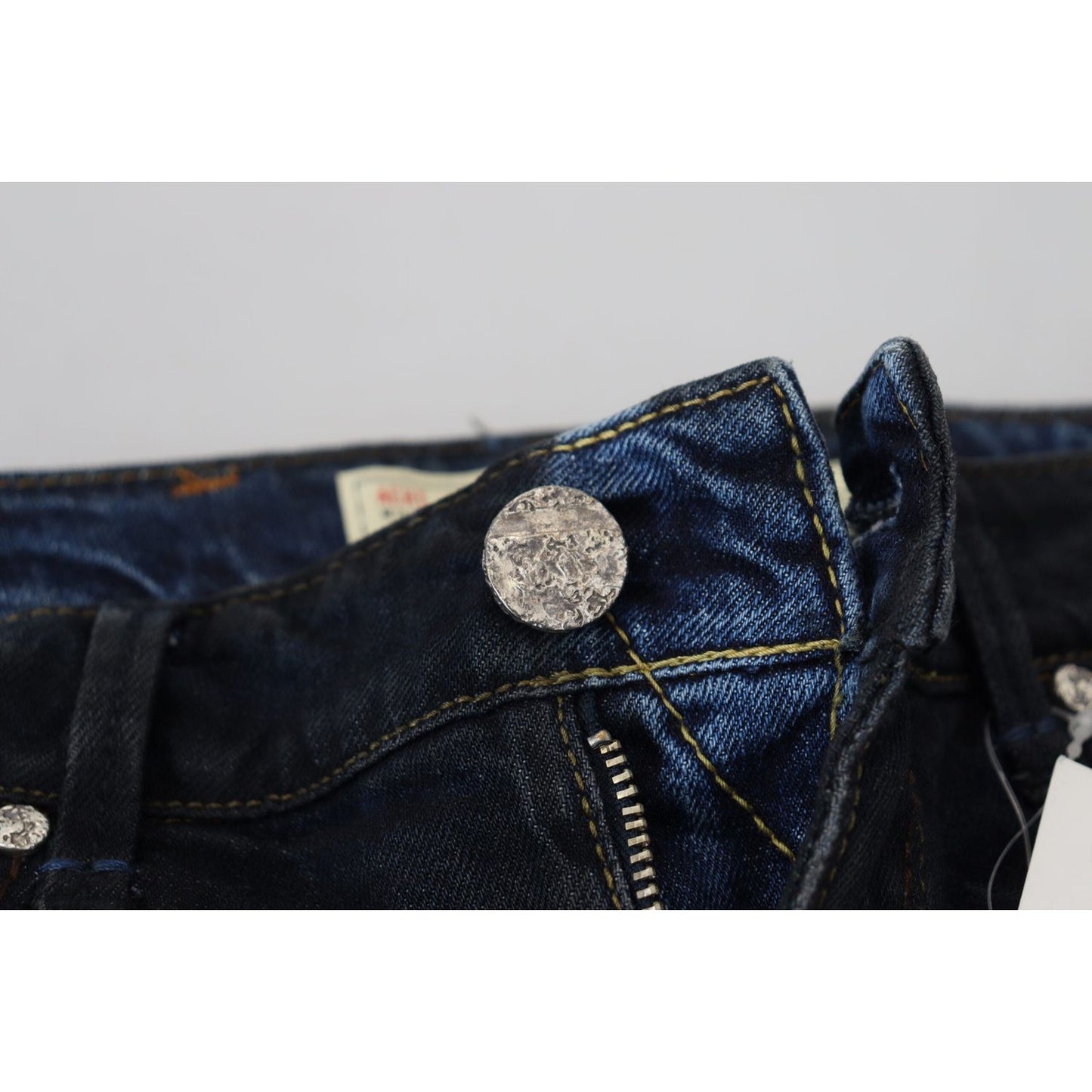 Acht Blue Cotton Low Waist Slim Fit Women Casual Jeans