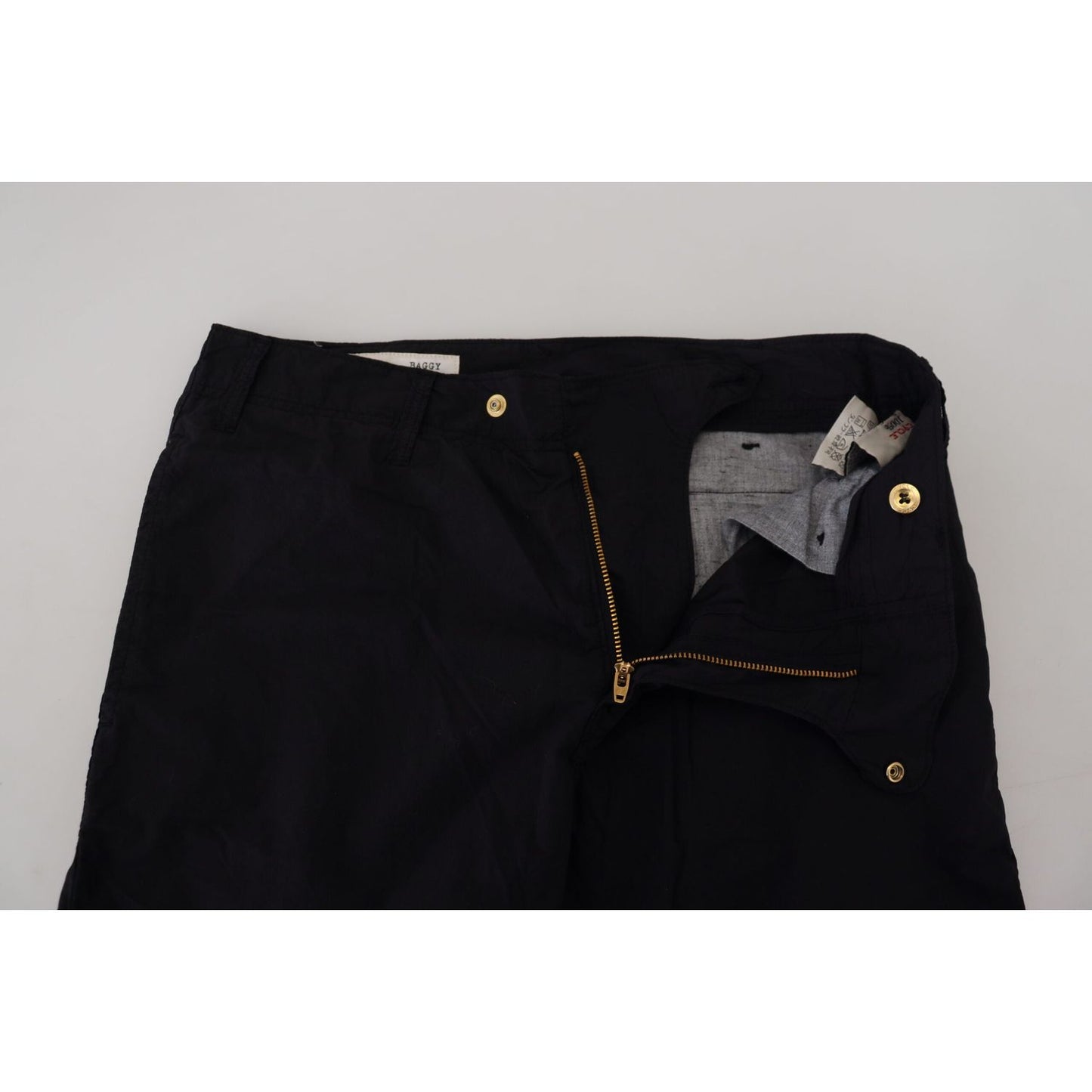 CYCLE Black Cotton Baggy High Waist Women Pants