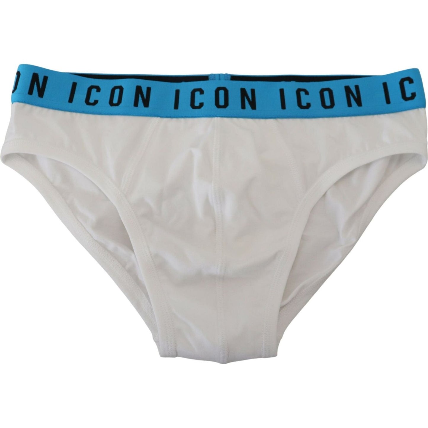Dsquared² White Icon Logo Cotton Stretch Men Brief Underwear