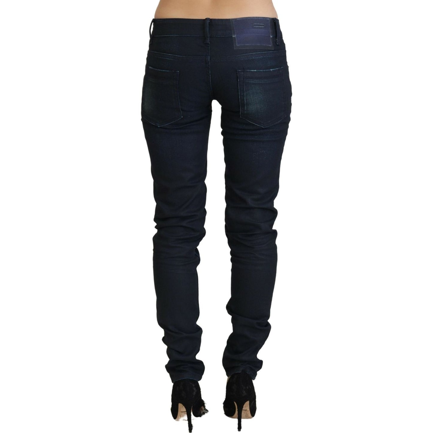 Acht Blue Low Waist Slim Fit Women Denim Jeans