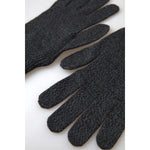Dolce & Gabbana Elegant Virgin Wool Winter Gloves in Gray Dolce & Gabbana Dark Slate Gray