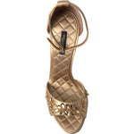 Dolce & Gabbana Crystal Embellished Heel Sandals
