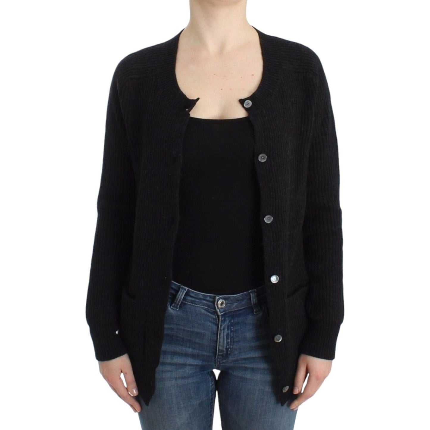 John Galliano Black wool cardigan SIG12096-M