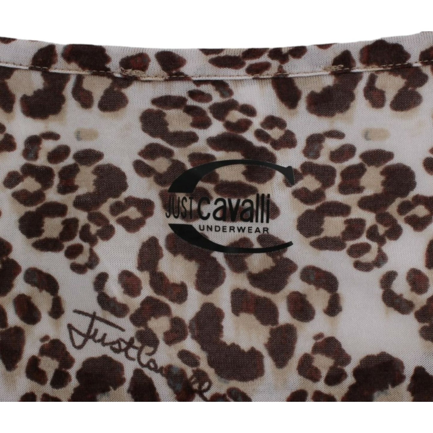 Cavalli Brown longsleeved lace top