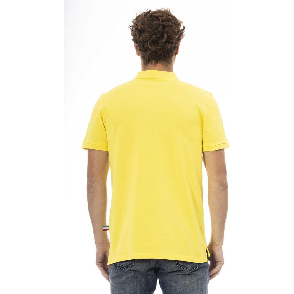 Baldinini Trend Yellow Cotton Men Polo Shirt