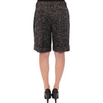 Dolce & Gabbana Elegant Gray Alpaca Blend Shorts Dolce & Gabbana Dark Slate Gray