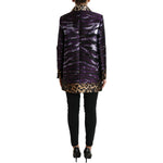 Dolce & Gabbana Exquisite Jacquard Trench With Tiger Motif Dolce & Gabbana Black