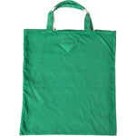 Prada Elegant Green Fabric Tote Bag Prada Sea Green