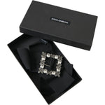 Dolce & Gabbana Black Swarovski Crystal Embellished Hair Clip Dolce & Gabbana Dark Slate Gray