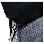 Baldinini Trend Black Calfskin Women Crossbody Bag BA-12243