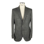 Emilio Romanelli Gray Wool Men's Blazer Emilio Romanelli Dark Slate Gray