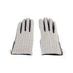 Cavalli Class Gray Lambskin Women Glove CA-5134-7.5|S