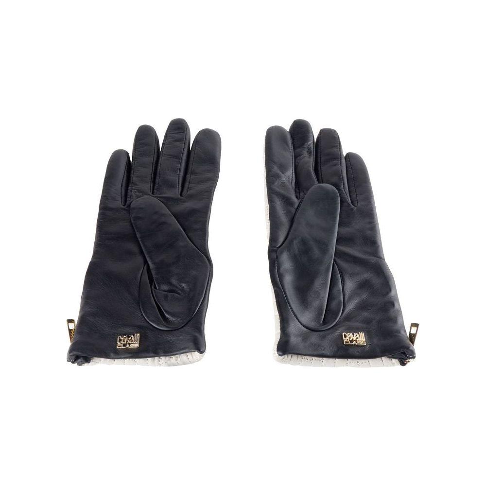 Cavalli Class Gray Lambskin Women Glove CA-5134-7.5|S