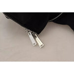 Dsquared² Black Hooded Full Zip Printed Sleeves Sweater Dsquared² Dark Gray